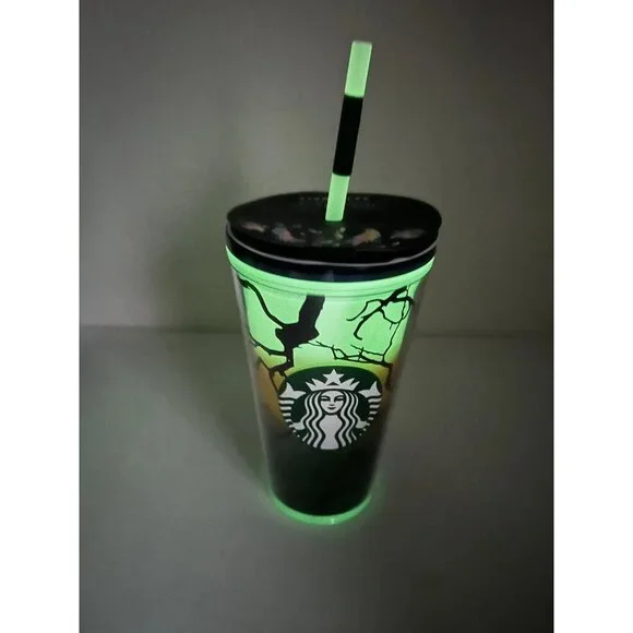 Starbucks | Dining | Starbucks 222 Fall Halloween Ravens Perch Glow In The  Dark 6oz Tumbler Cup | Poshmark